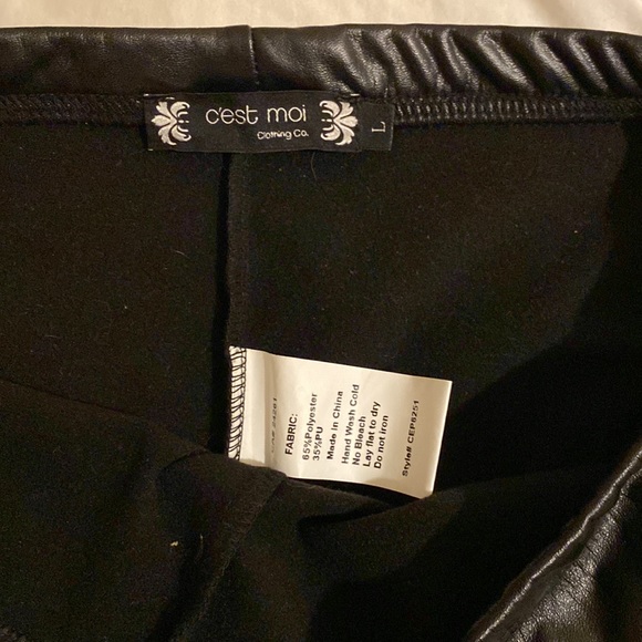 Fake leather tights - Picture 2 of 2